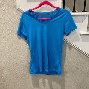 Blue dri fit Nike top